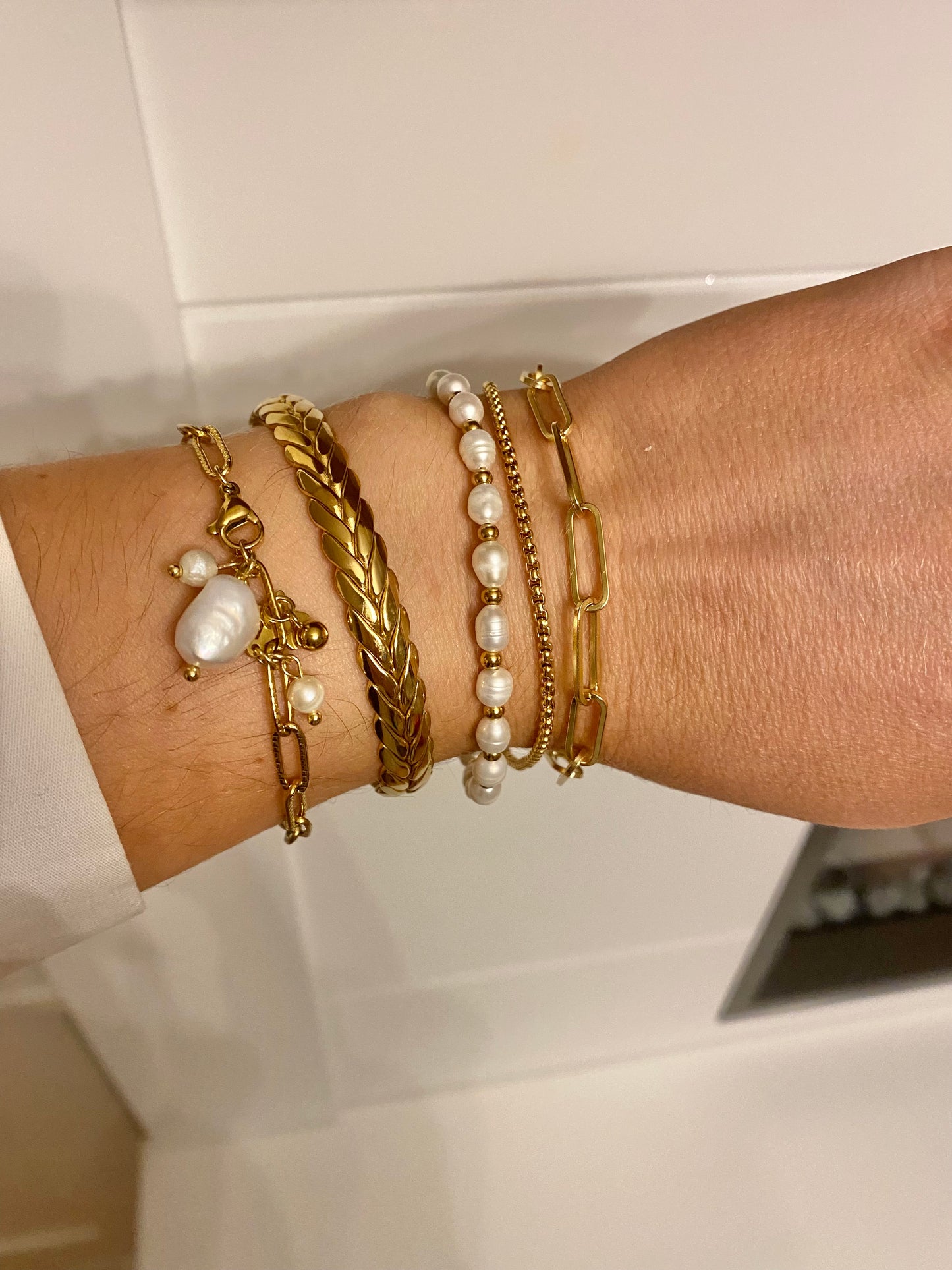 925 Sterling Silver Paper Clip Bracelet