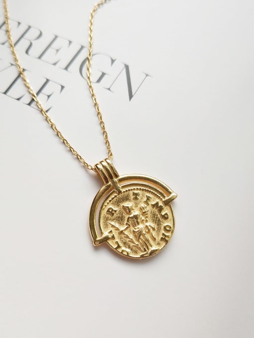 Collier de pièces d'arc romain en argent sterling 925