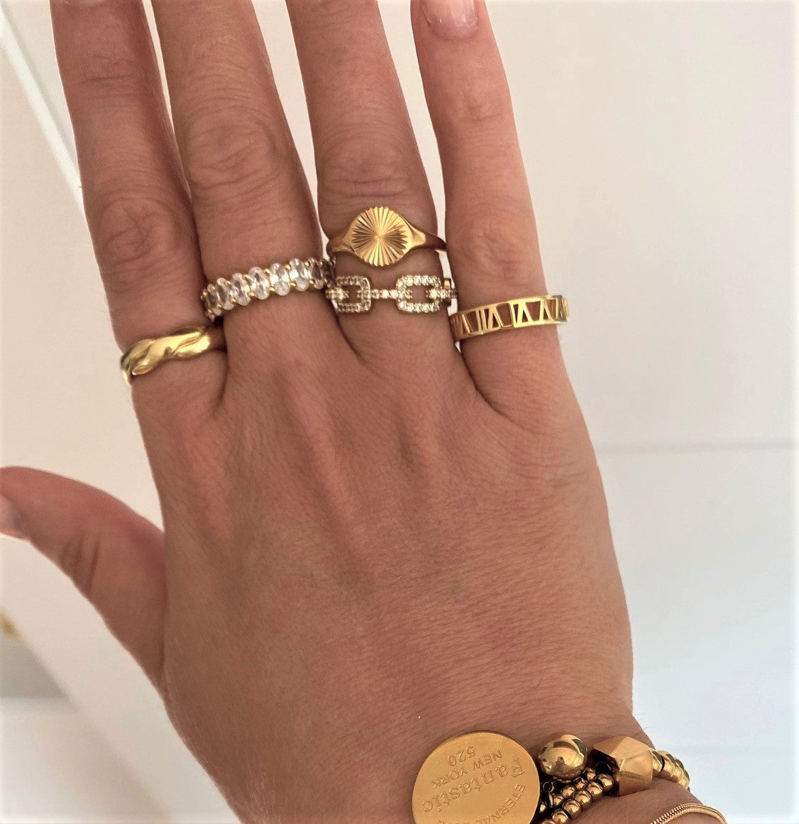 925 Sterling Silver Roman Ring