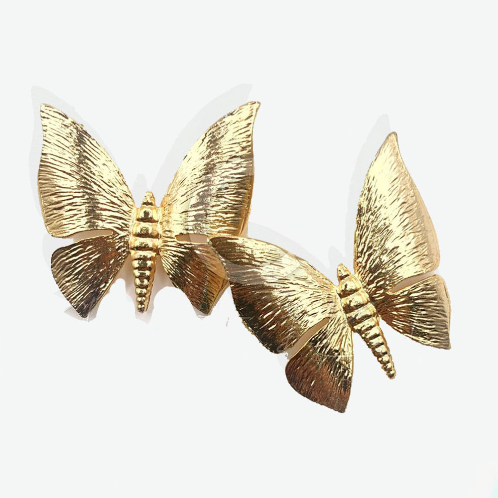 Gold Butterfly Earrings