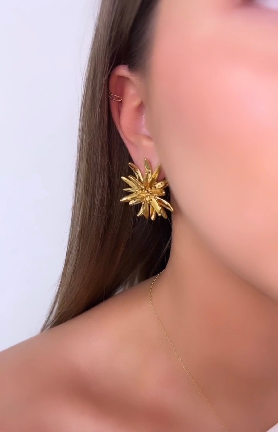 Golden Starburst Earrings