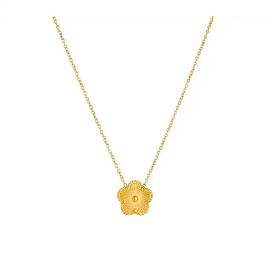 Flower Gold Necklace