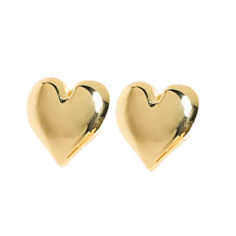 Voluptuous Heart 18K Gold Earrings