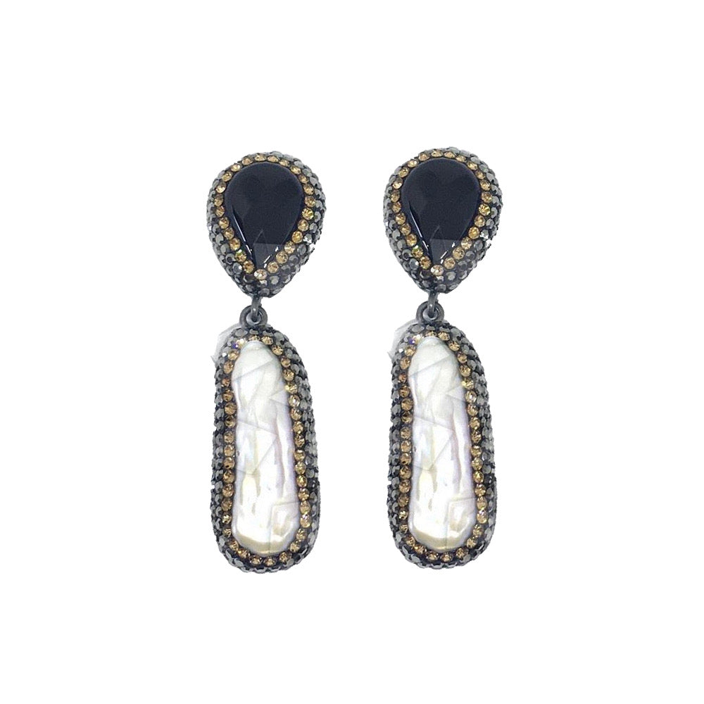 Boucles d'oreilles Onyx