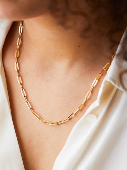 Gold Paper Clip Chain