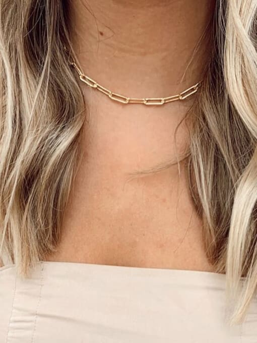 Paper Clip  Necklace