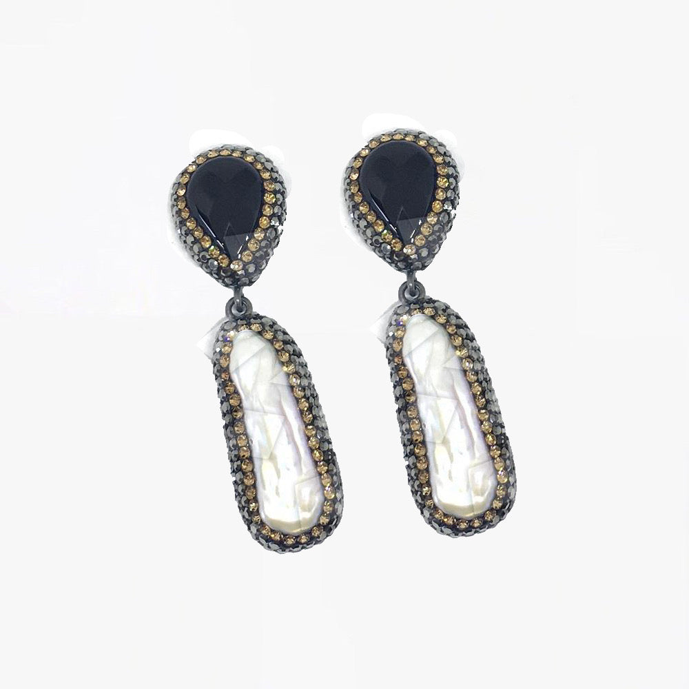 Boucles d'oreilles Onyx