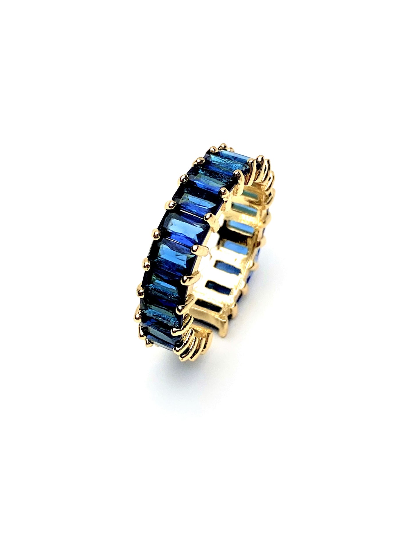 Sapphire Blue Gold Band