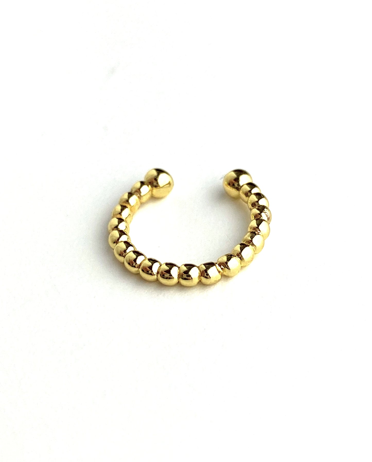 Gold Beaded Ear Cuff