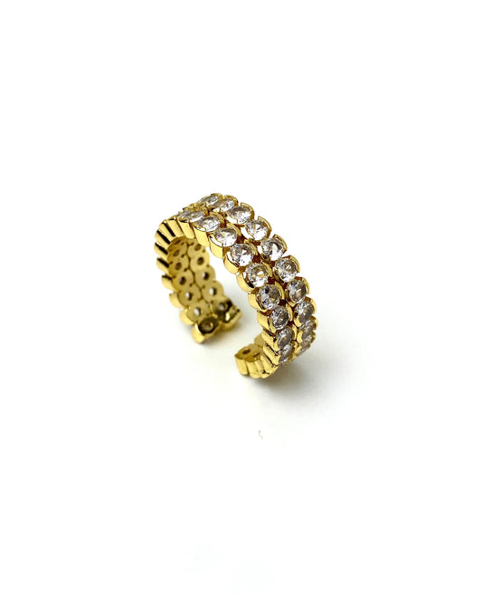 18k Gold Plated Double Band